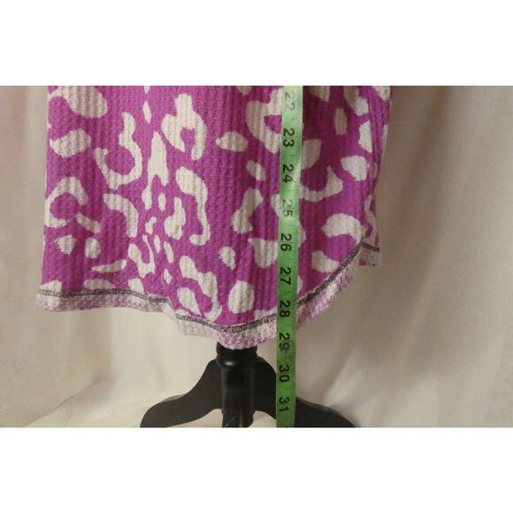 Bib! Women's Oversized XL Tunic Top Waffle Design V-Neck Made in USA - Picture 4 of 16